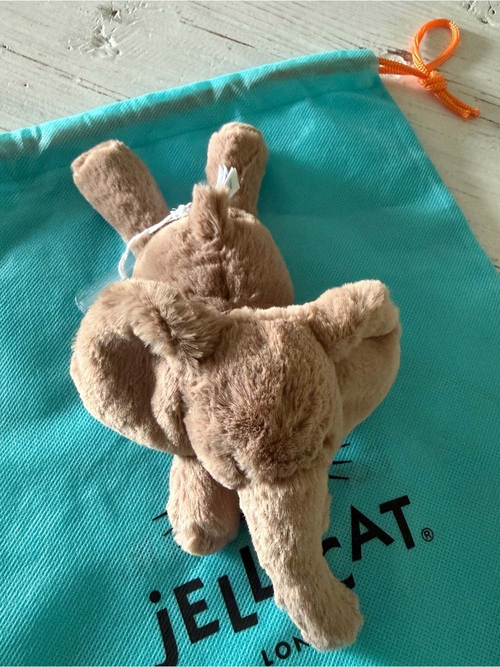 Jellycat TINY smudge elephant NWT